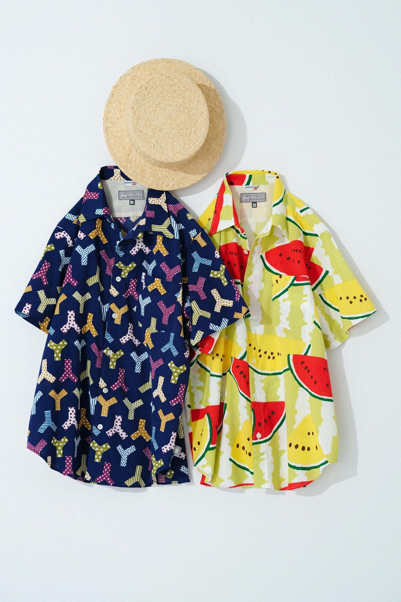 Takashima Jiji 20/20 Kurzarmshirt/Wassermelone