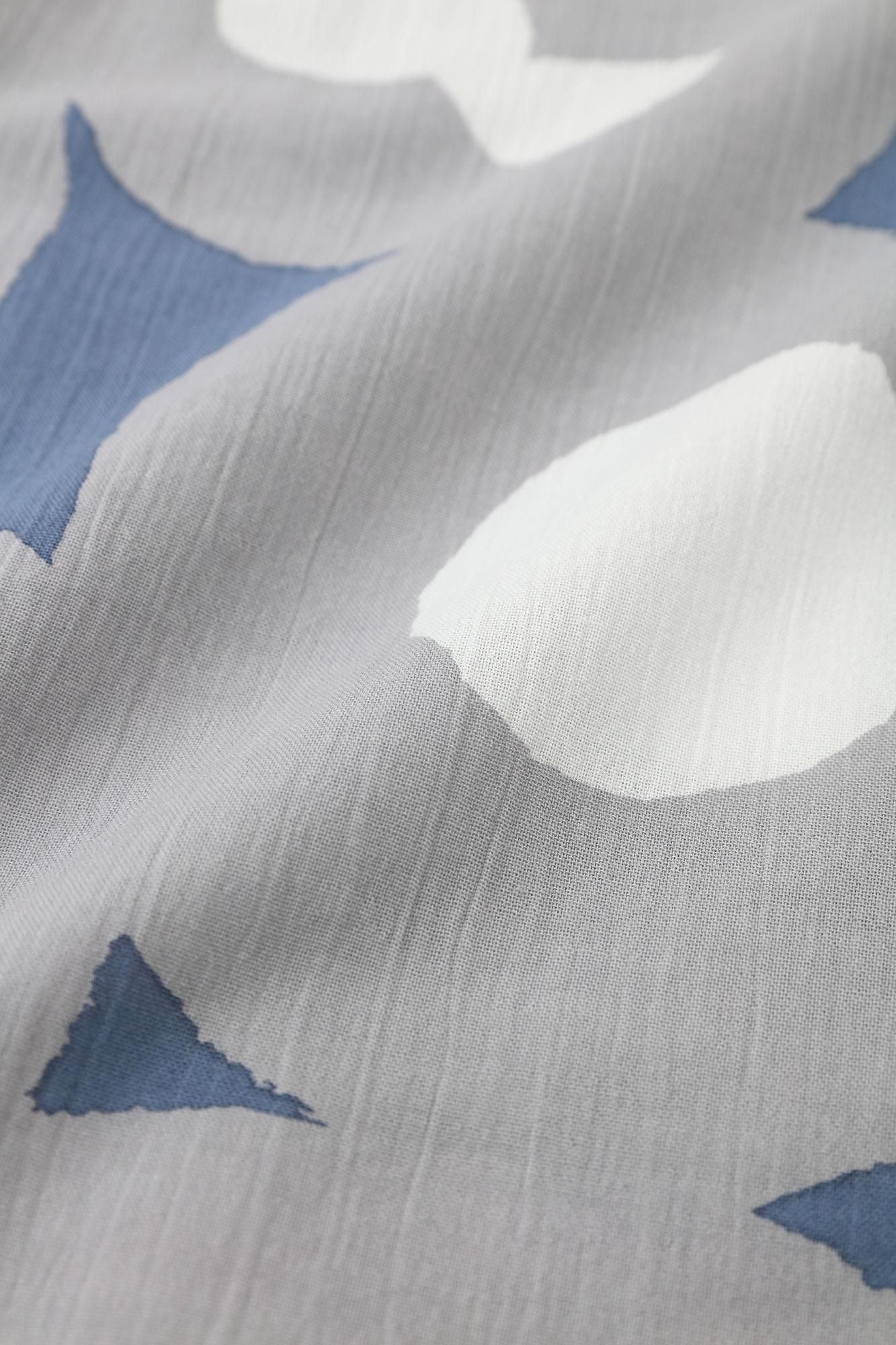 【net限定】高島縮 20/20 半袖シャツ／可憐（かれん）