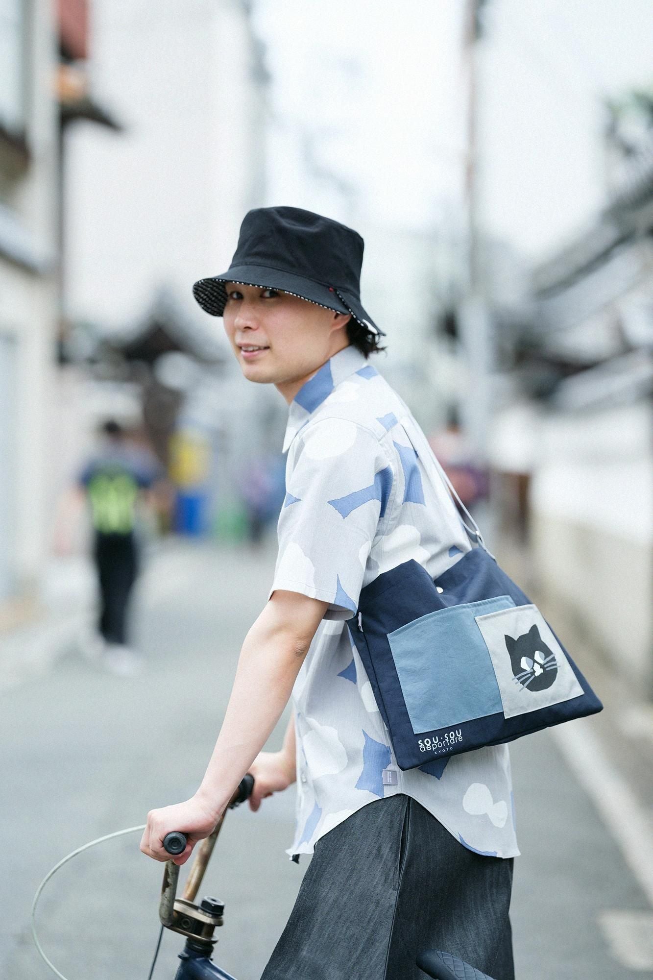 【net限定】高島縮 20/20 半袖シャツ／可憐（かれん）