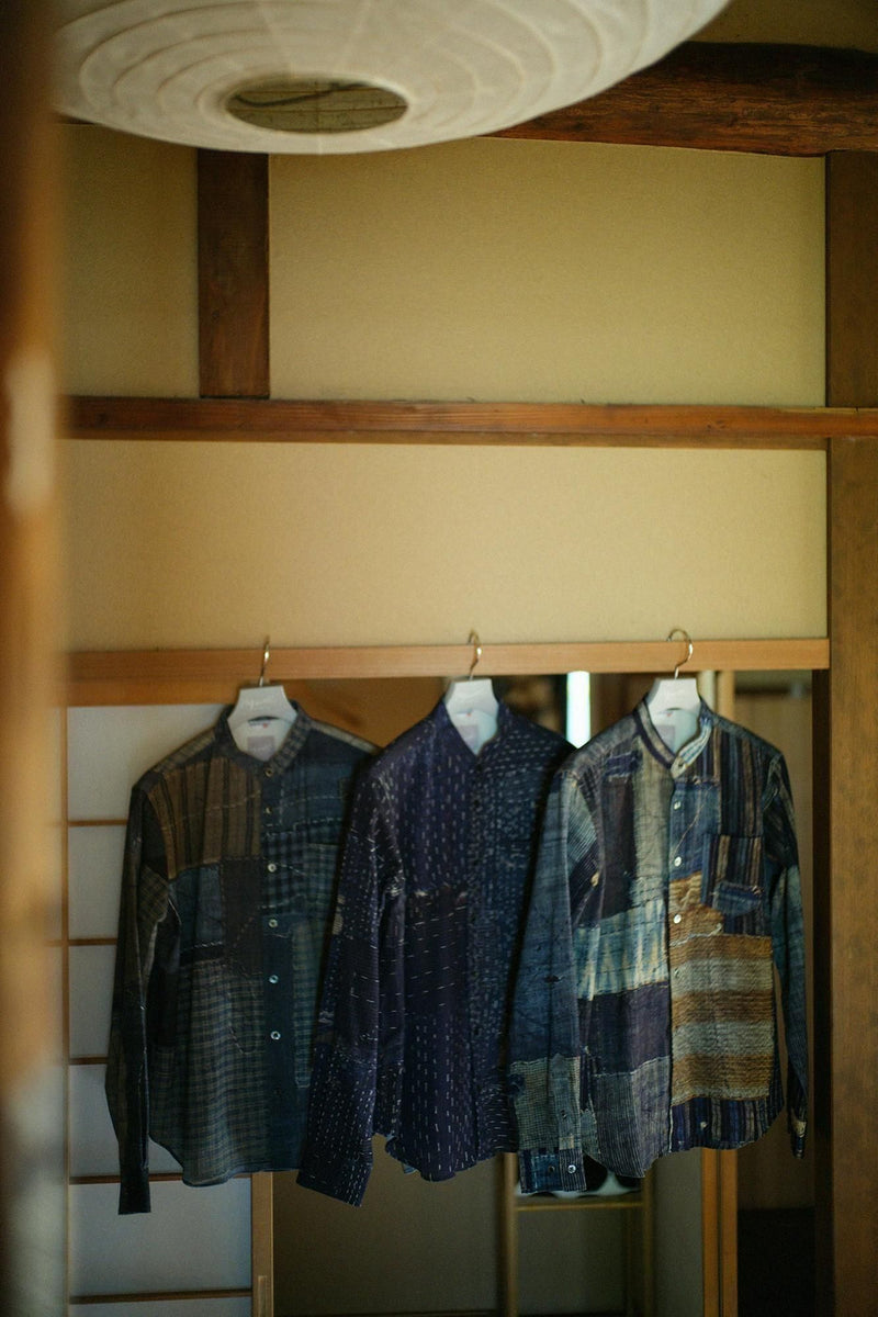 Takashima Jiji-Stehkragenhemd