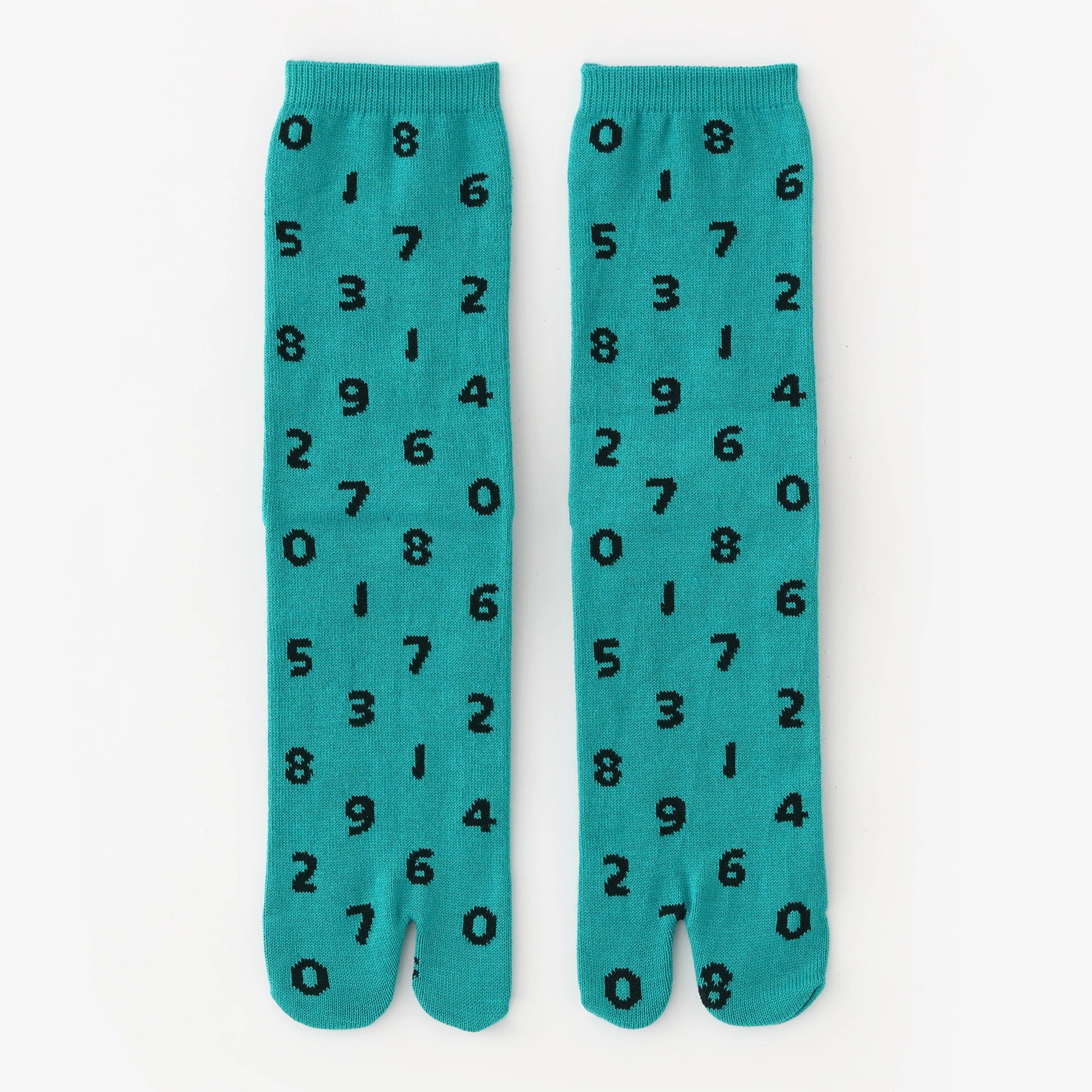 分趾袜（普通长度）／SO-SU-U十数小鸭绿色×黑色【男・女性用】