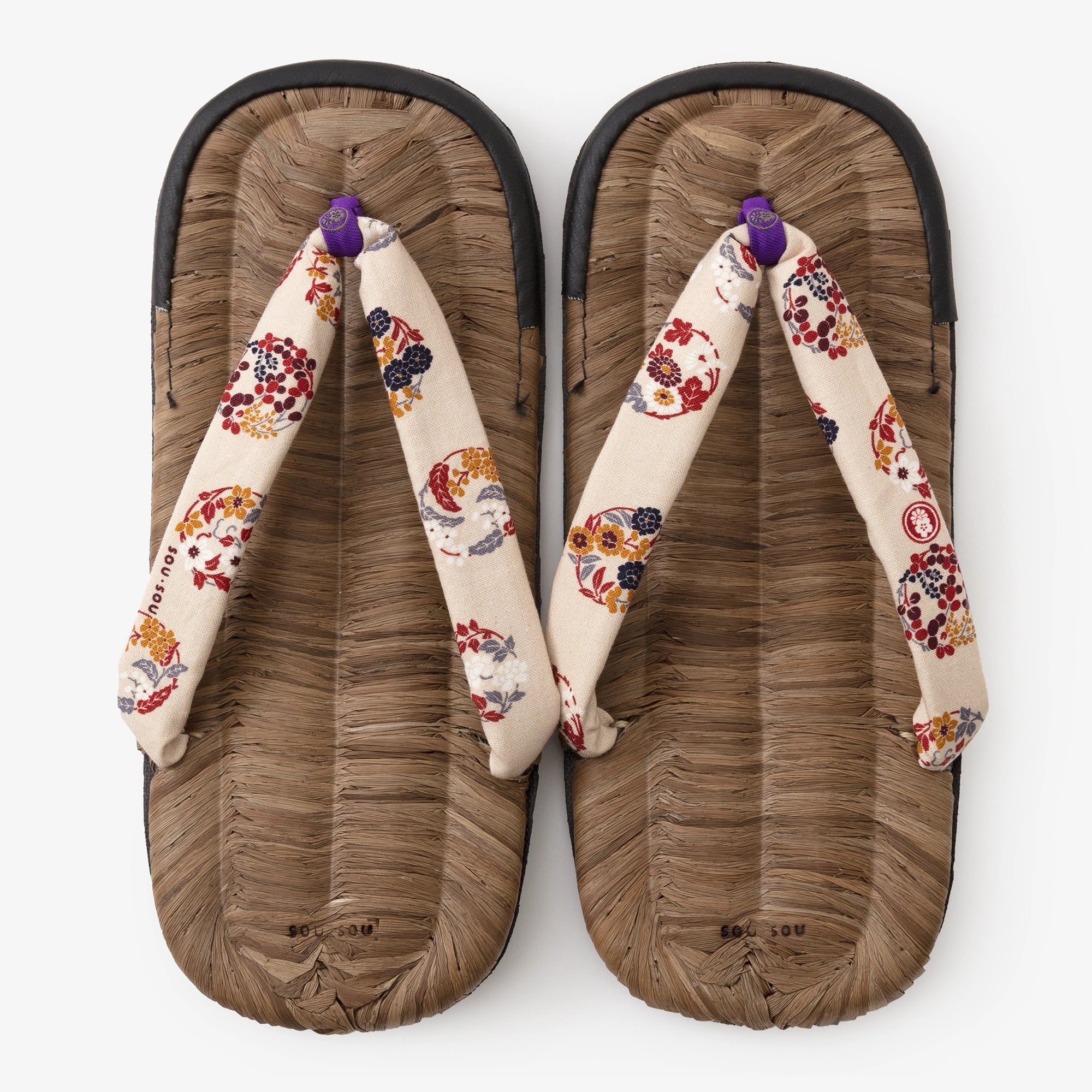 Sandales Asabura Crown Table / Hanamaru Pattern (Hanamarumonyo)