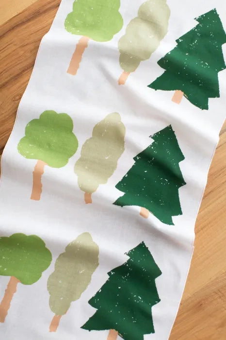 伊勢木綿 textile手ぬぐい／森のおはなし