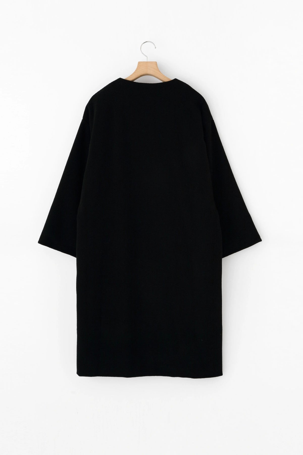 【คาดว่าจะจัดส่งปลายเดือนพฤศจิกายน】 Wool Melton ยาวปานกลาง ผ้าทอขนนกผสาน ลายดาบ/สีเป็ด 