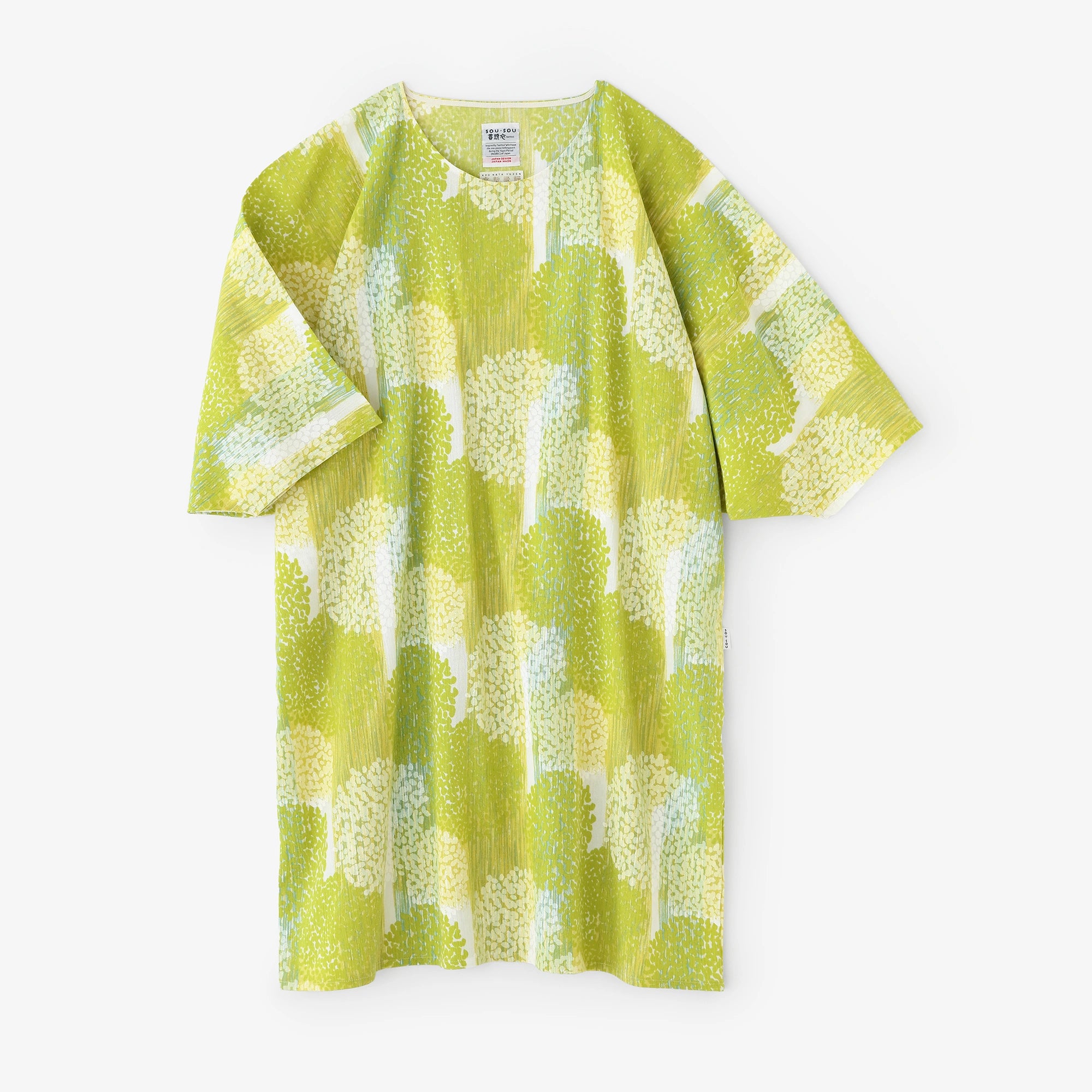 高島縮 20/20 薙刀長方形衣（なぎなたちょうほうけい）／かすみ草