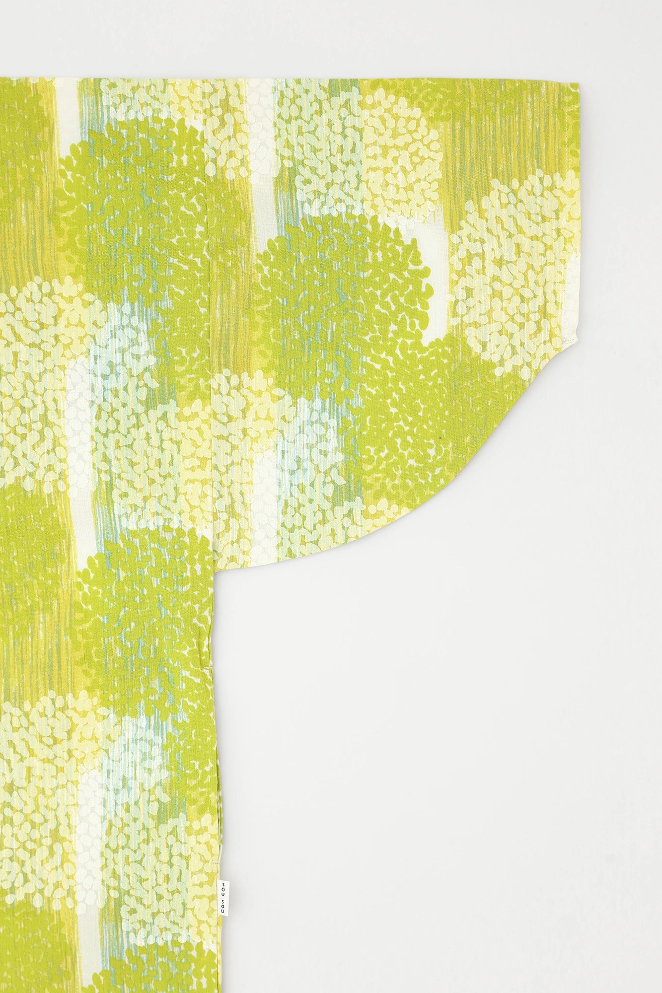 高島縮 20/20 薙刀長方形衣（なぎなたちょうほうけい）／かすみ草