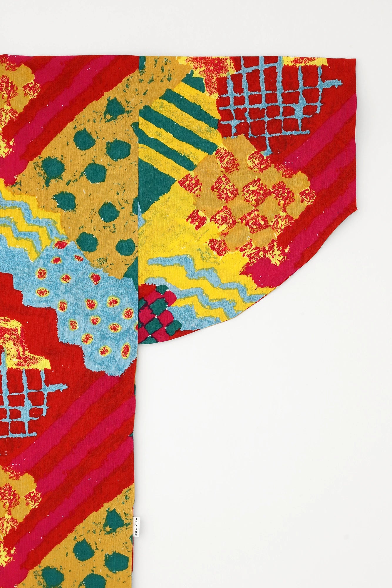 Chizimi Cotton 20/20 Naginata Rectangular Dress  ／Bustle