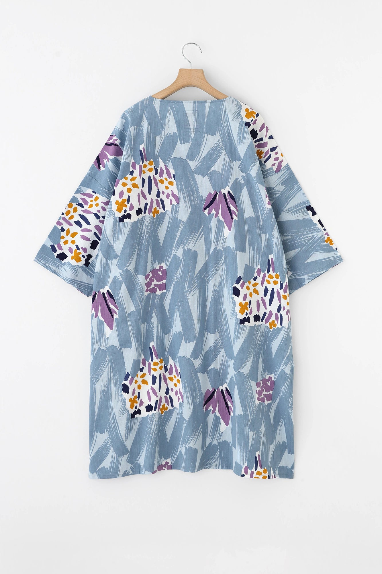 高島縮 20/20 薙刀長方形衣（なぎなたちょうほうけい）／水中花（すいちゅうか）