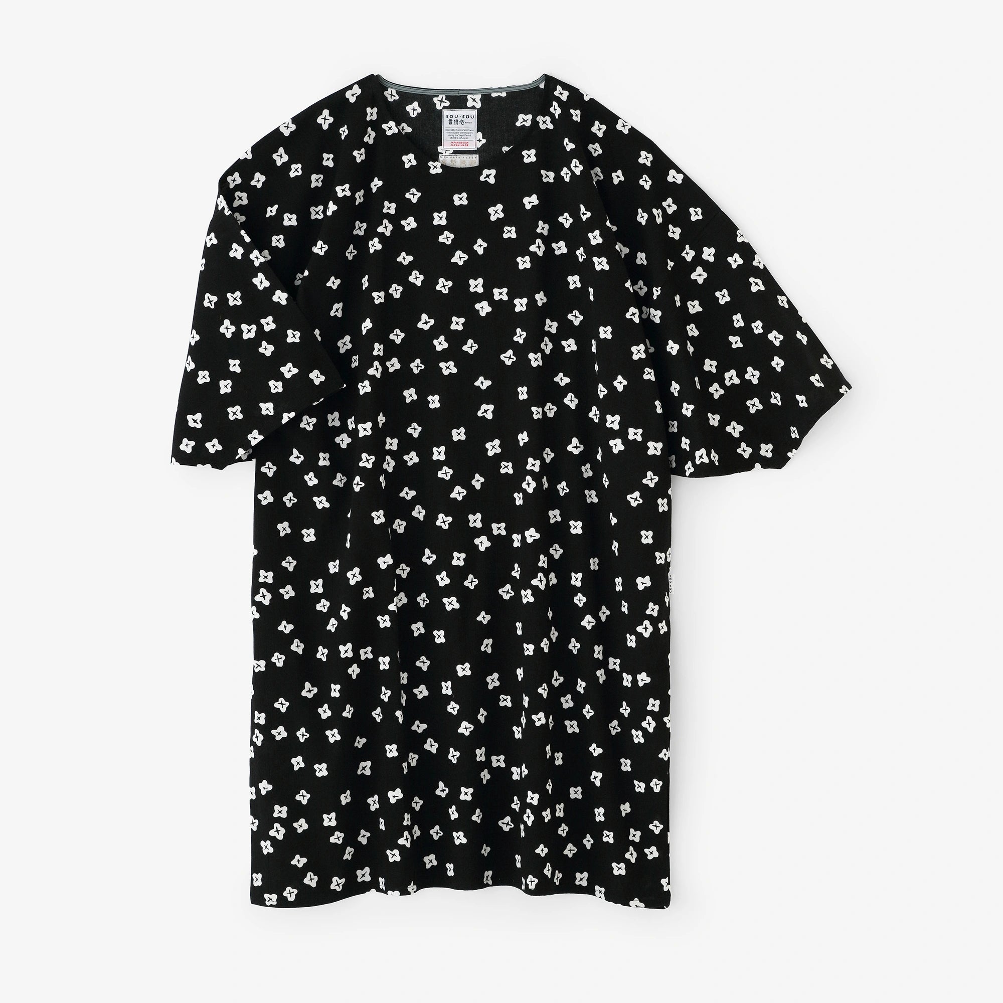 高島縮 20/20 薙刀長方形衣（なぎなたちょうほうけい）／小さな花