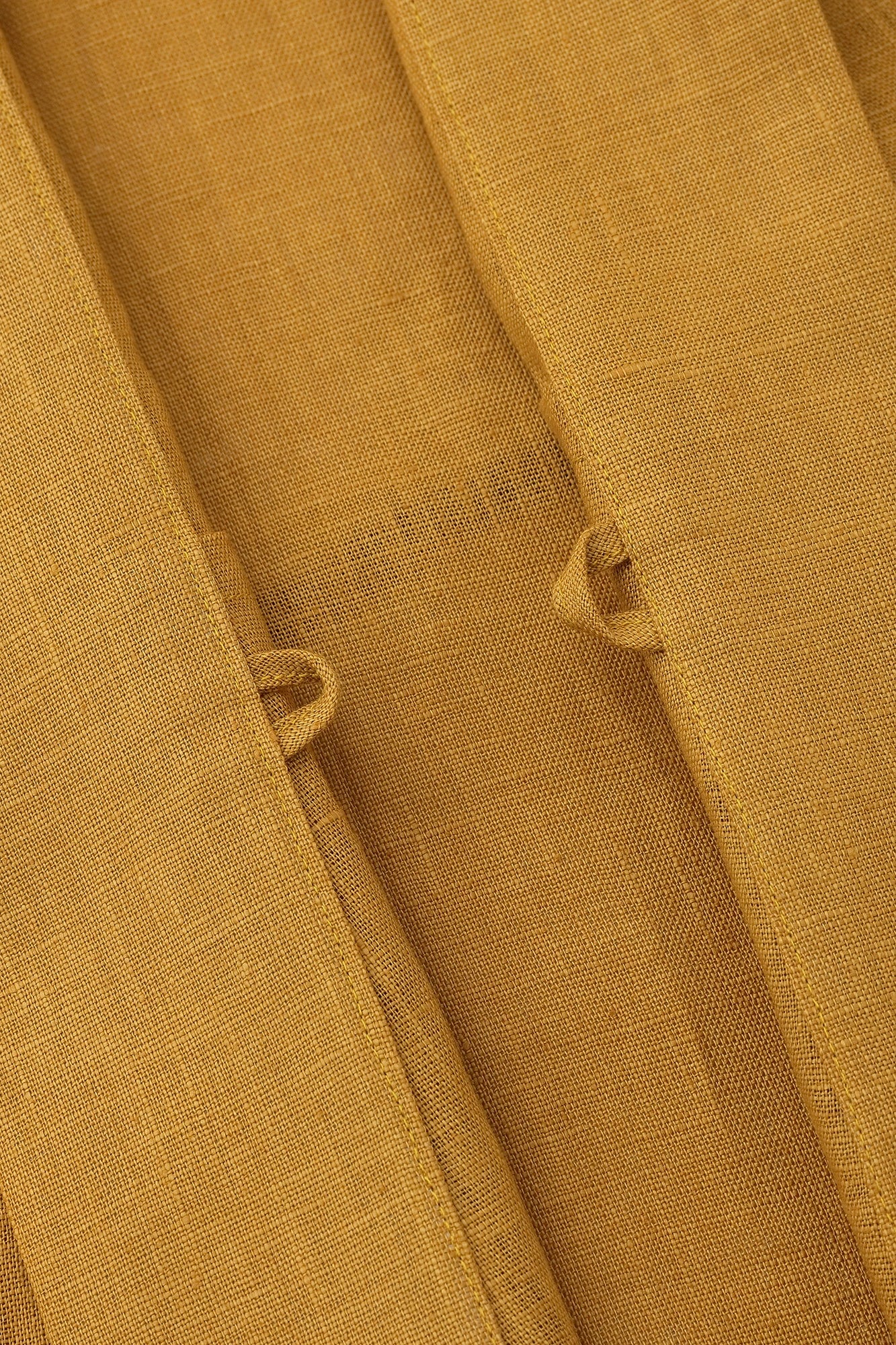 Brocart de chanvre à petites manches Long / Or jaune 
