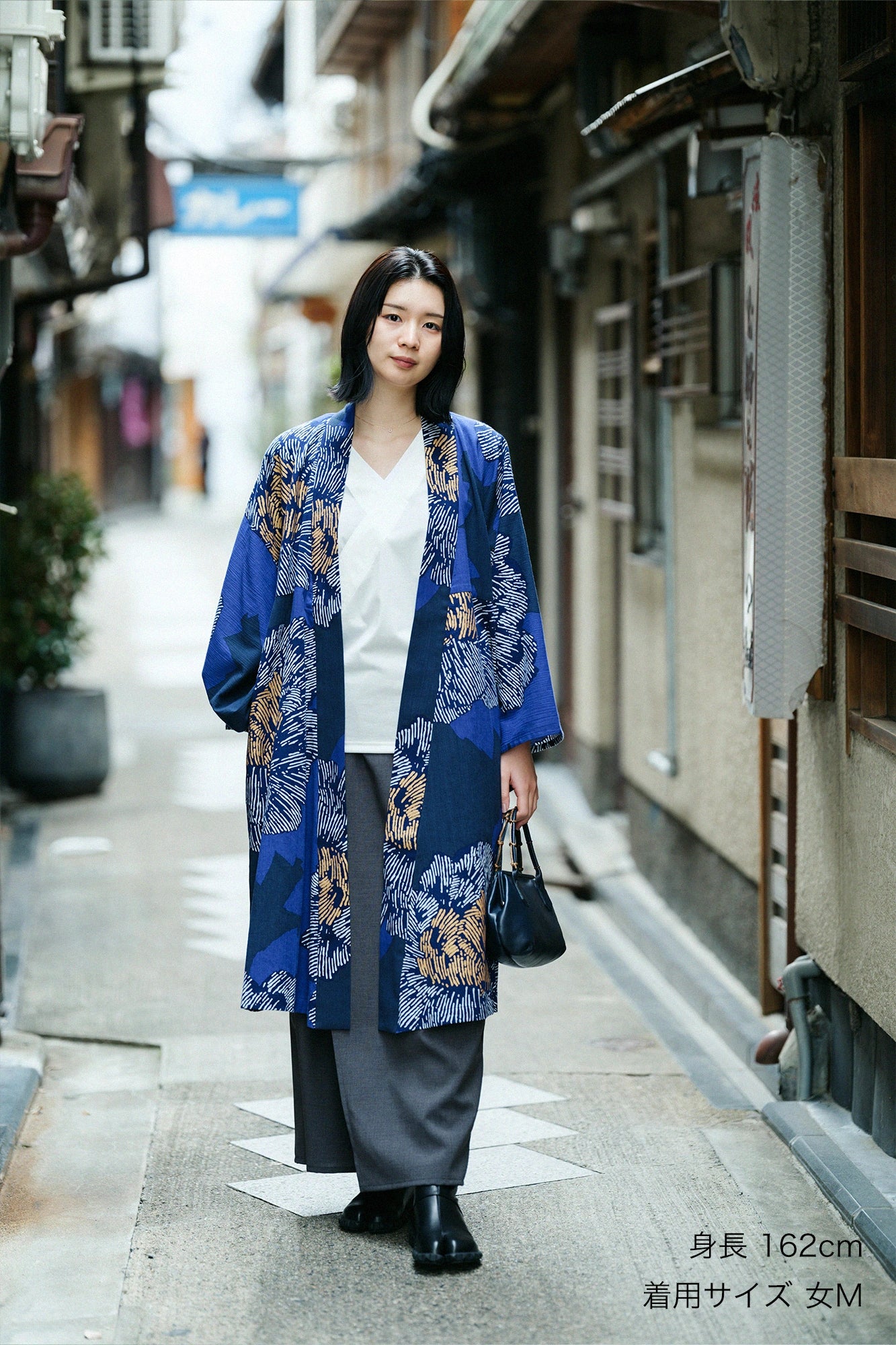 高島縮 20/20 小袖羽織（こそでばおり） 長丈（ながたけ）／芍薬（しゃくやく） 月華（げっか）