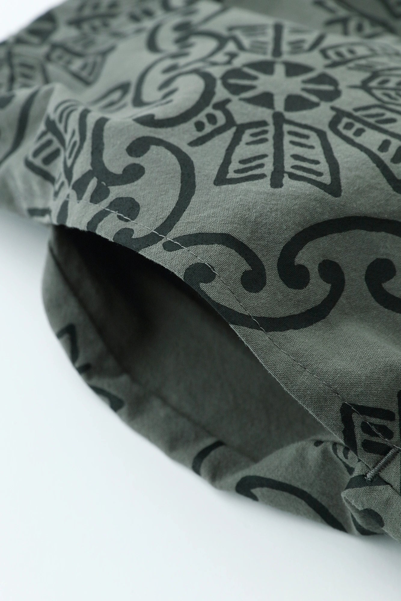Popeline Jinbei Haori/Kantatsuri Yagurumamon Kopie (Utsushi) Stumpfe Farbe (Nibi-iro)