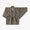 Linen Triangular Sleeve Coat Short Single Layer／Waterside Sabi Light Greyish Brown