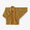 Linen Triangular Sleeve Coat Short Single Layer／Waterside Sabi Golden Yellow