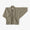 Linen Triangular Sleeve Short Coat Single Layer／Light Greyish Brown
