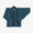 Linen Triangular Sleeve Short Coat Single Layer／Aquamarine