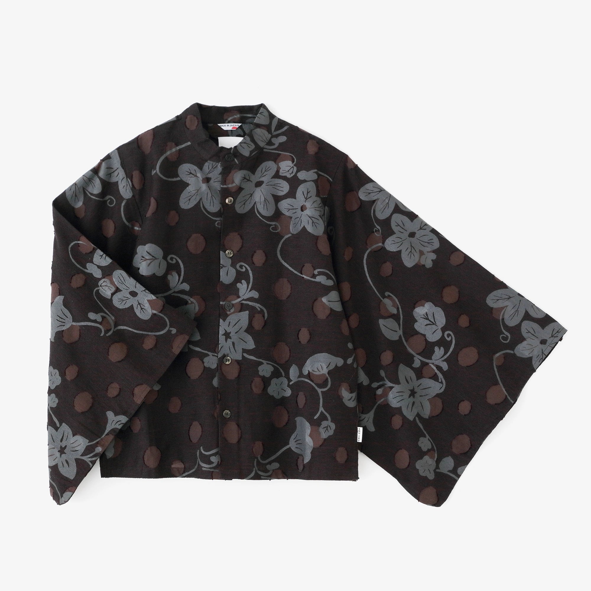 컷 자카드 소우이 우에／우루와시 흑차(쿠로차) 