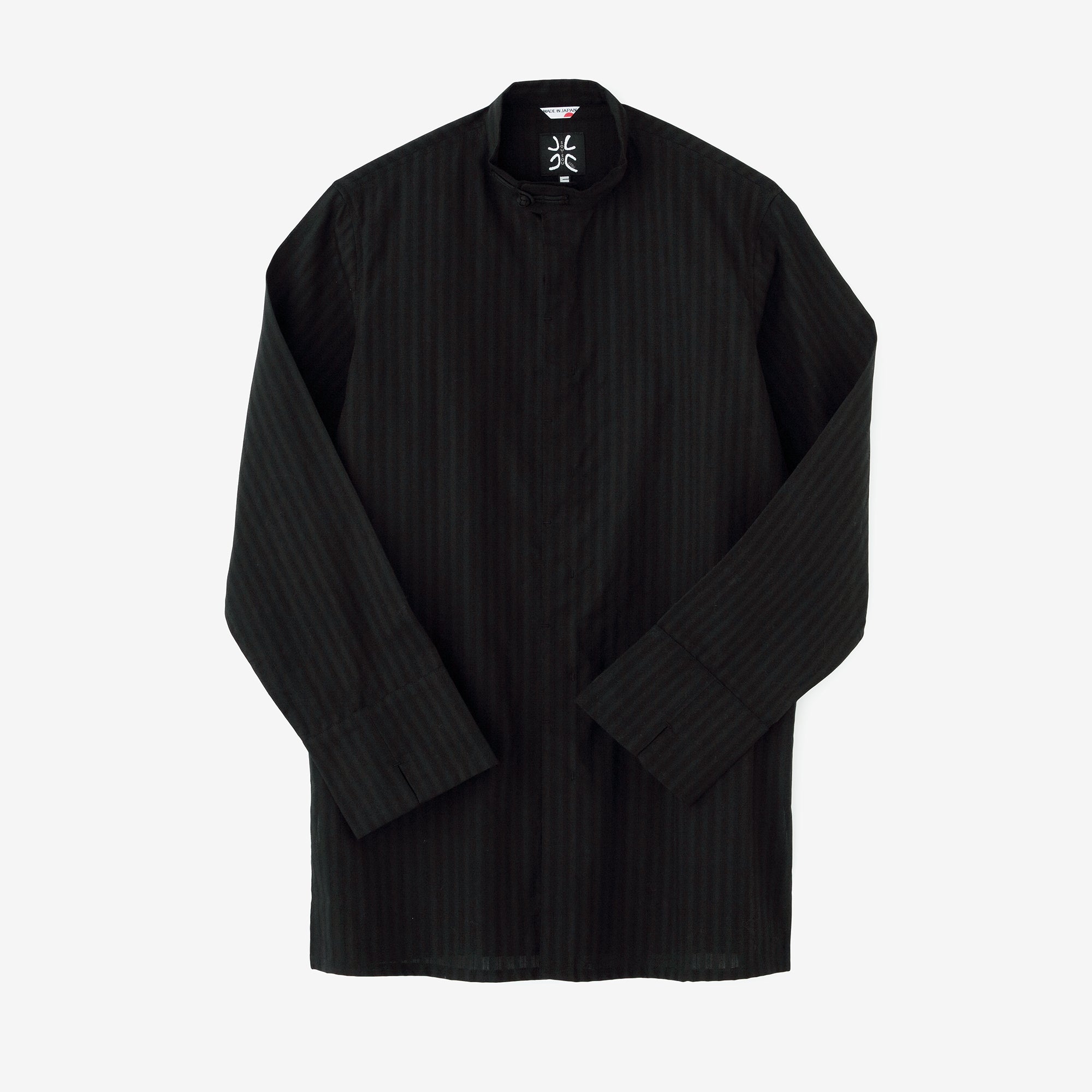 絡み織（からみおり） 円領長襯衣（えんりょうながしんい）／濡羽色（ぬればいろ）