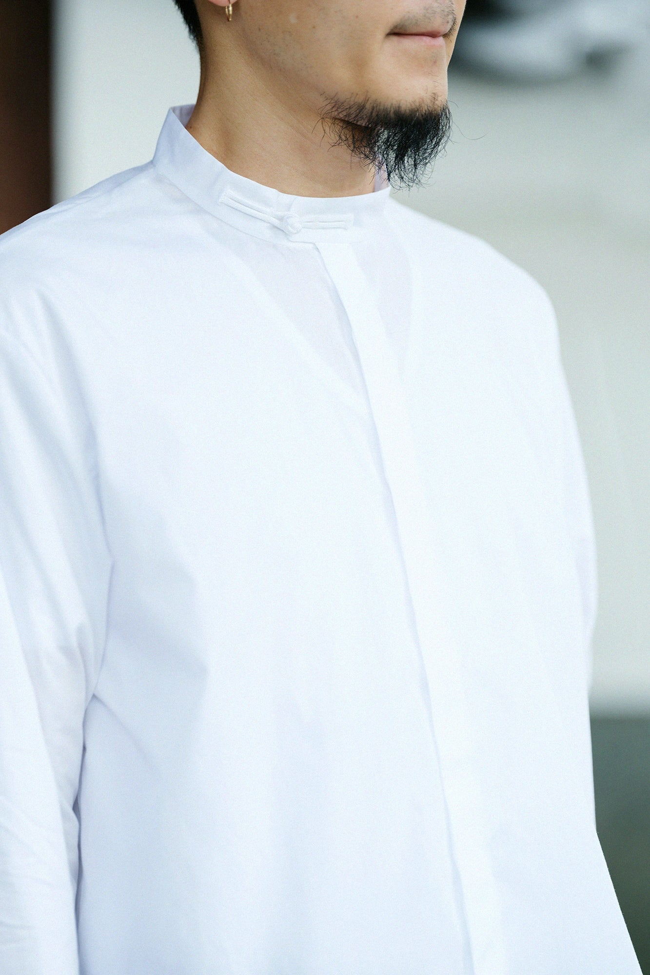 200双ブロード 円領長襯衣（えんりょうながしんい）／つくも