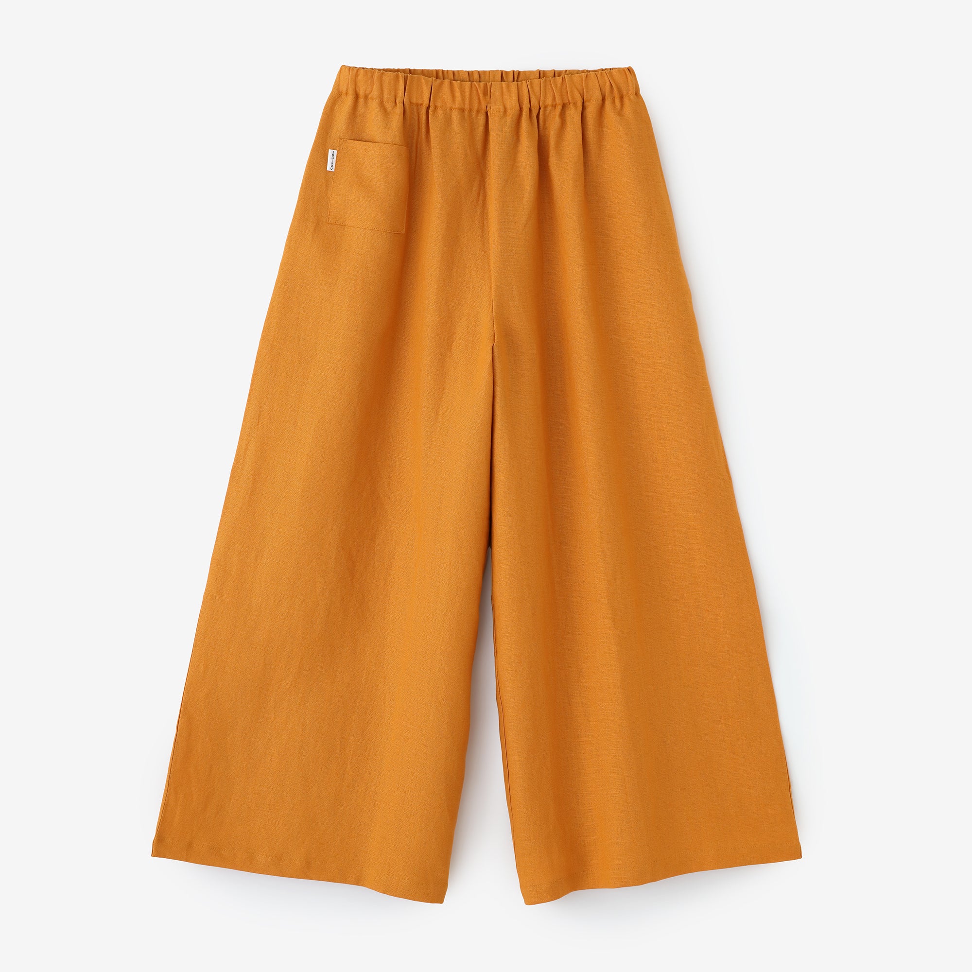 麻 広形（ひろなり）もんぺ／金茶（きんちゃ）