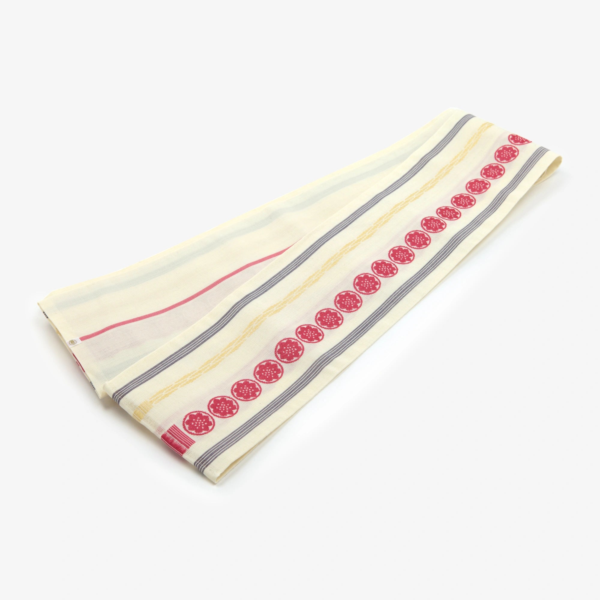 Hakata Ramie Obi Belt／Creamy White