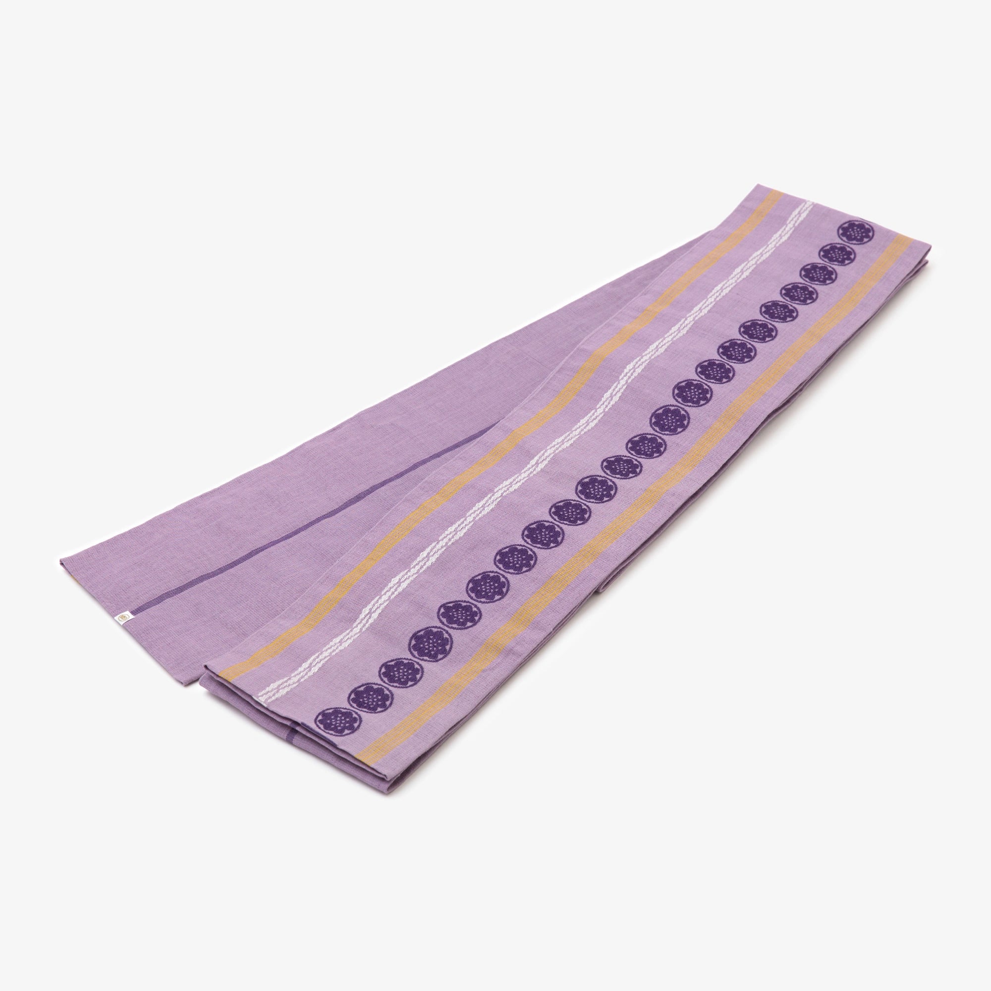 Hakata Ramie Obi Belt／Lilac Color