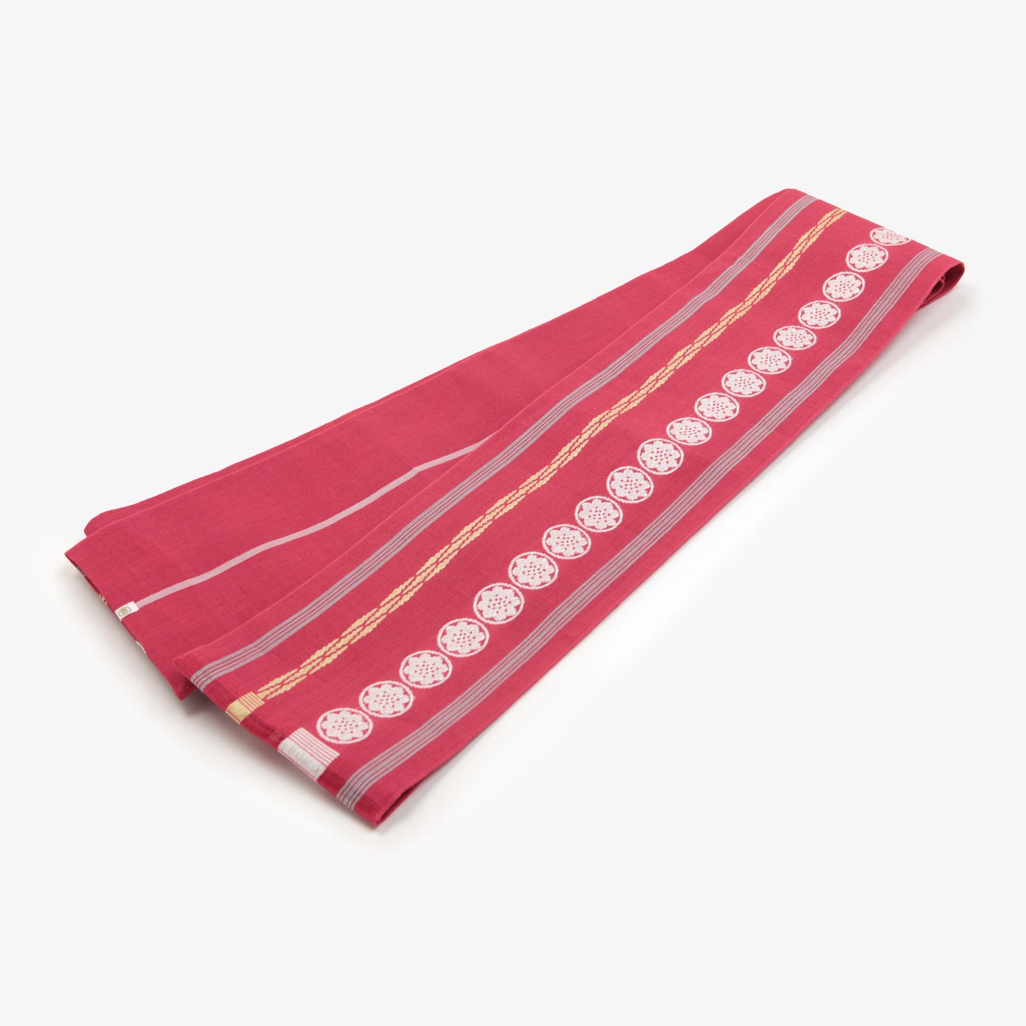 Hakata Ramie Obi Belt／Red