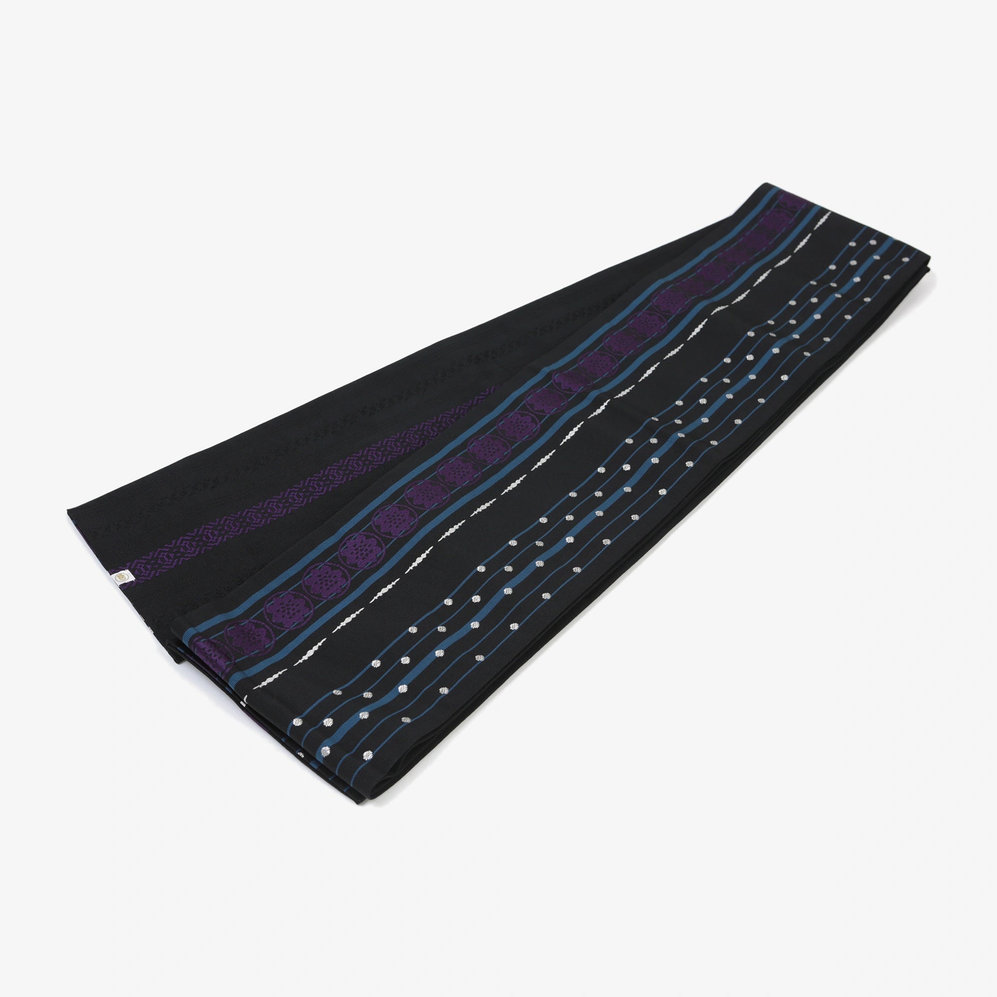Hakata Half-width Obi Belt／Black