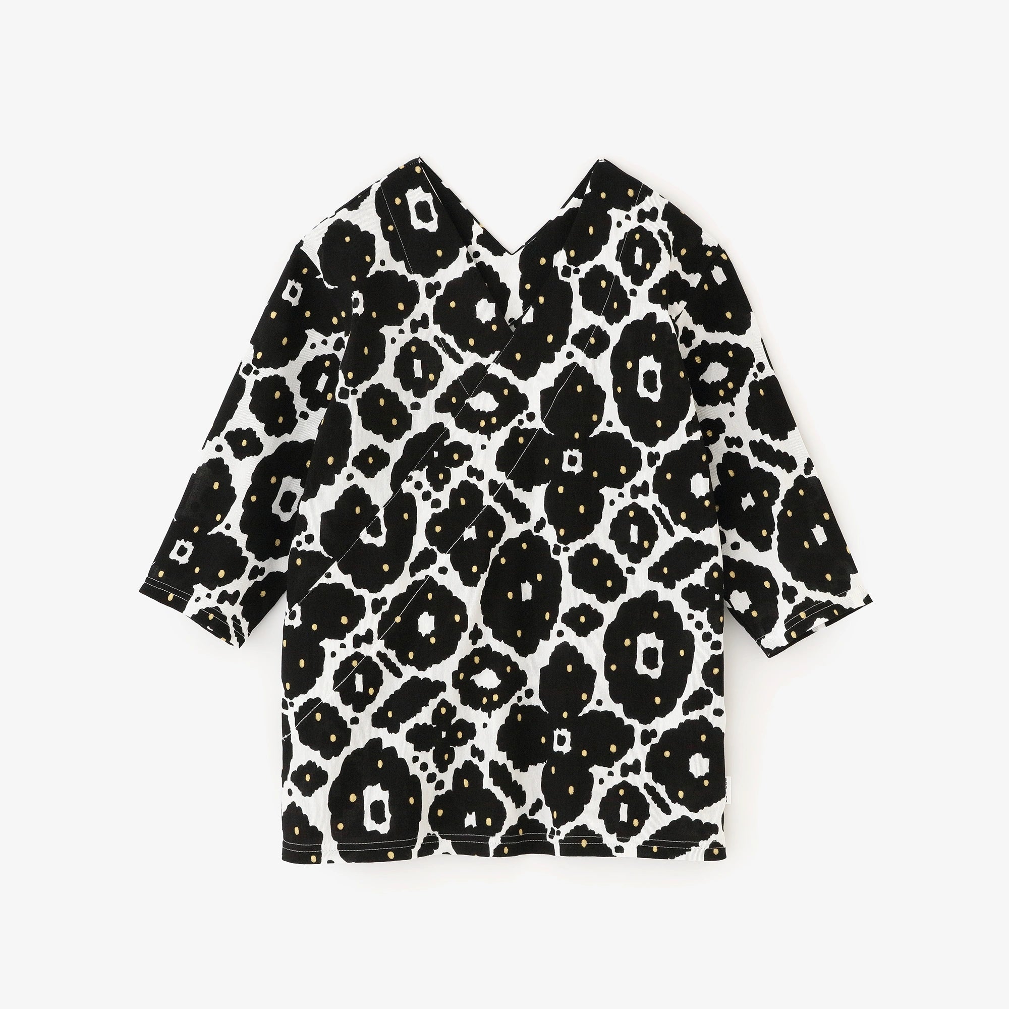Juban en coton rayé de Takashima, taille 40/40, six shaku / sensu (ōgi) 
