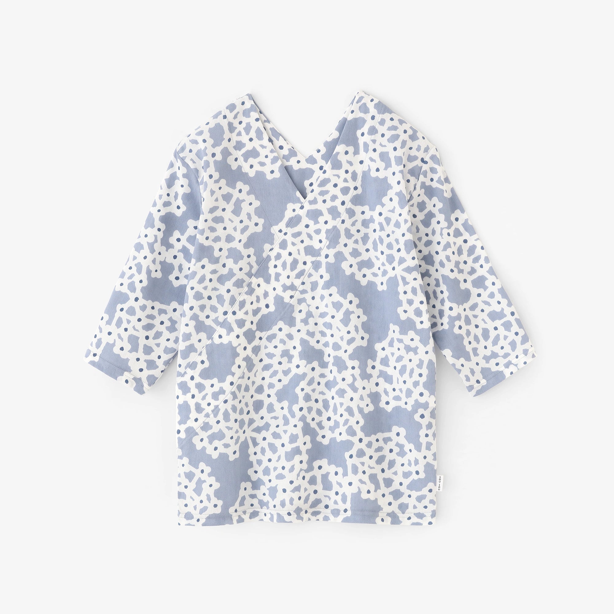 Juban en coton rayé de Takashima, taille 40/40, six shaku / sensu (ōgi) 