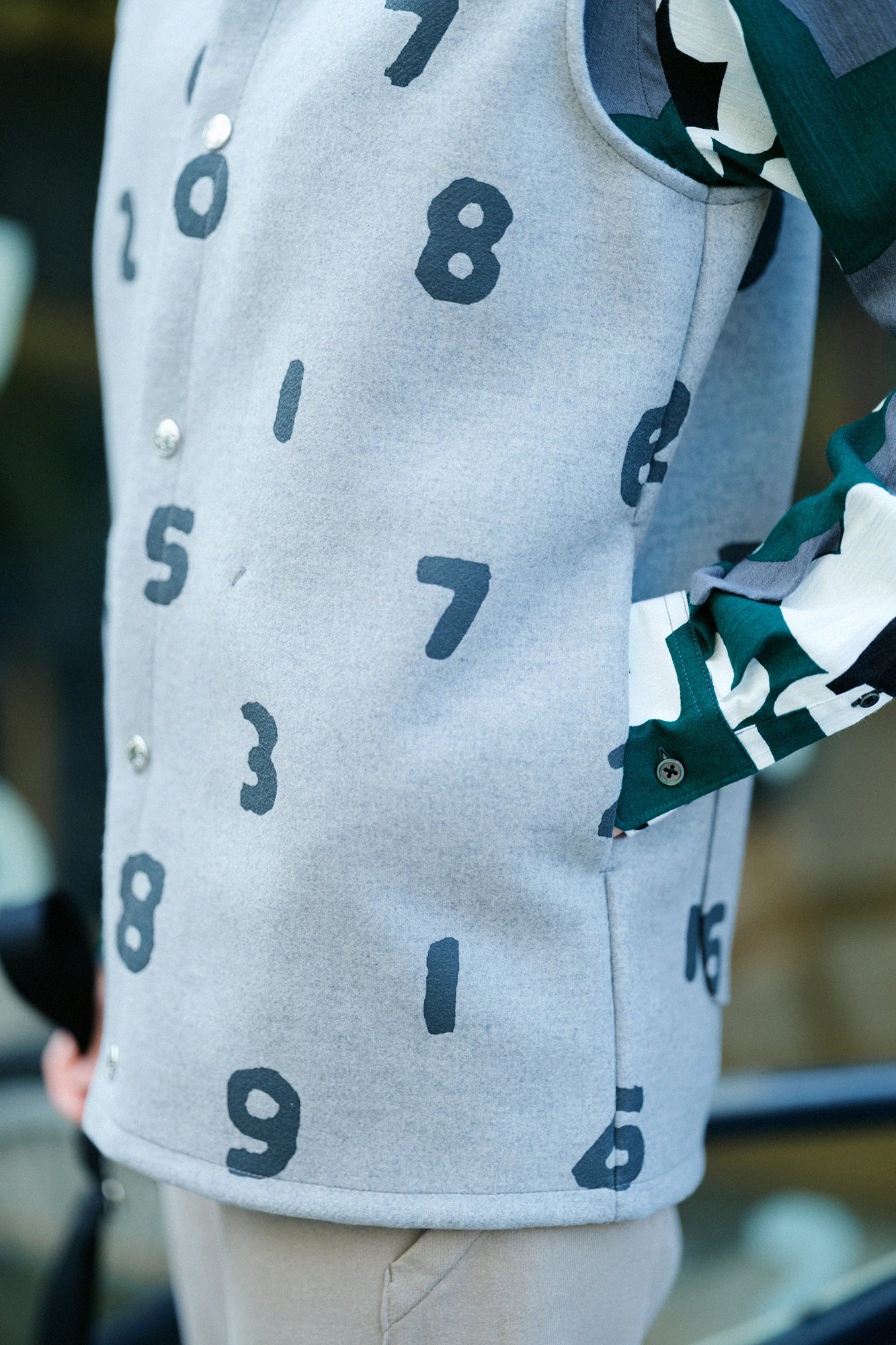 Double Melton BIKE Essensweste/SO-SU-U grau