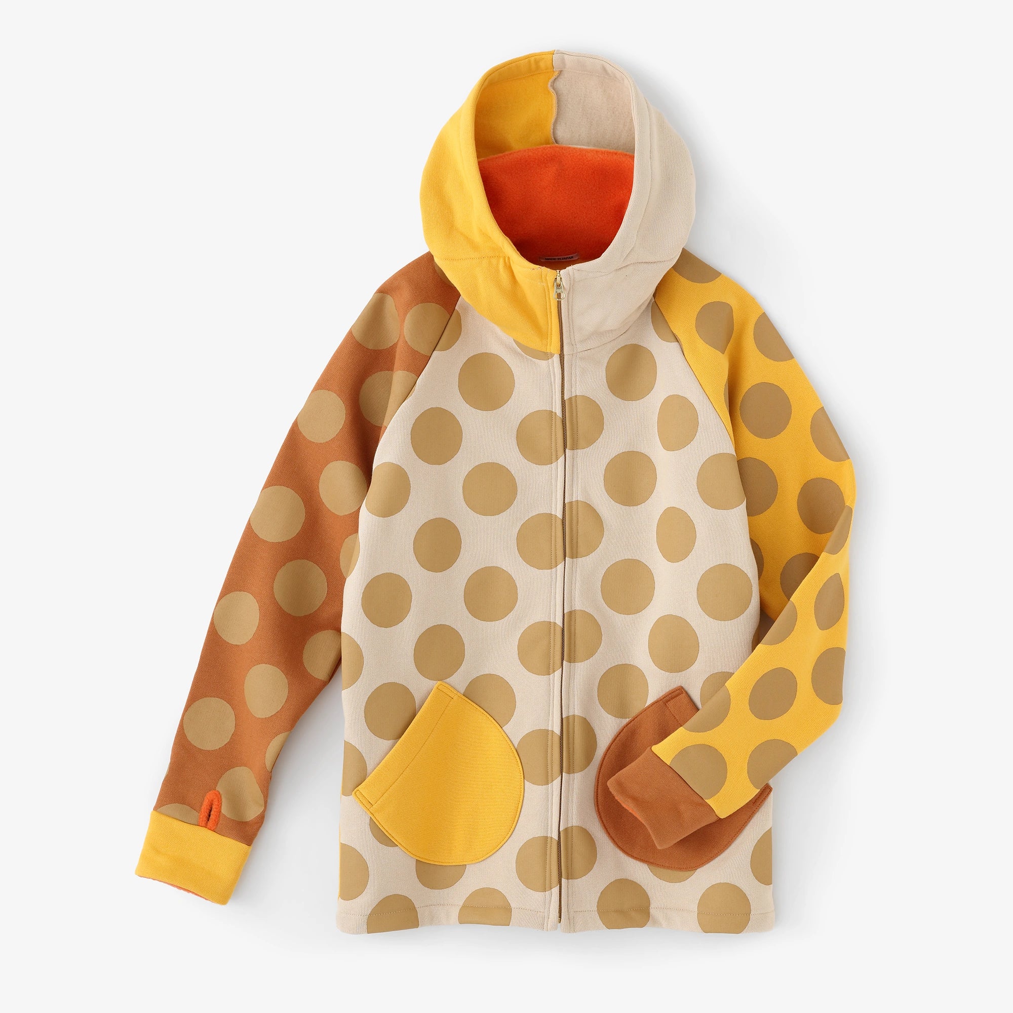 裏起毛 BIKEパーカー／KPD イエロー・シナモン