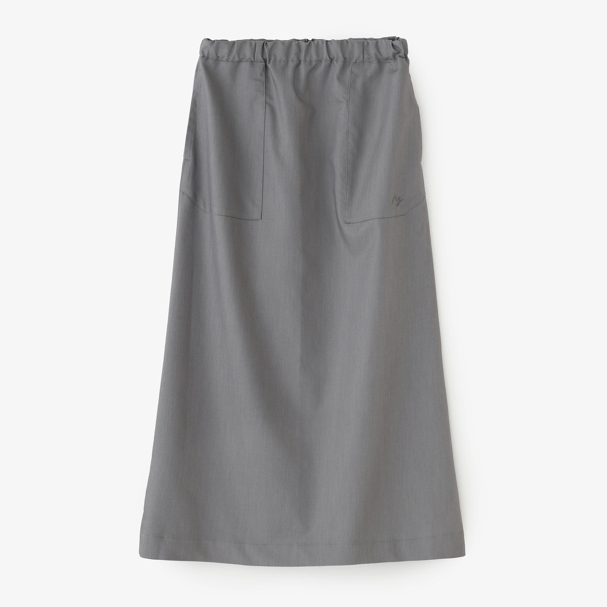 Stretch Tencel Twill Tight Skirt／Ash Grey