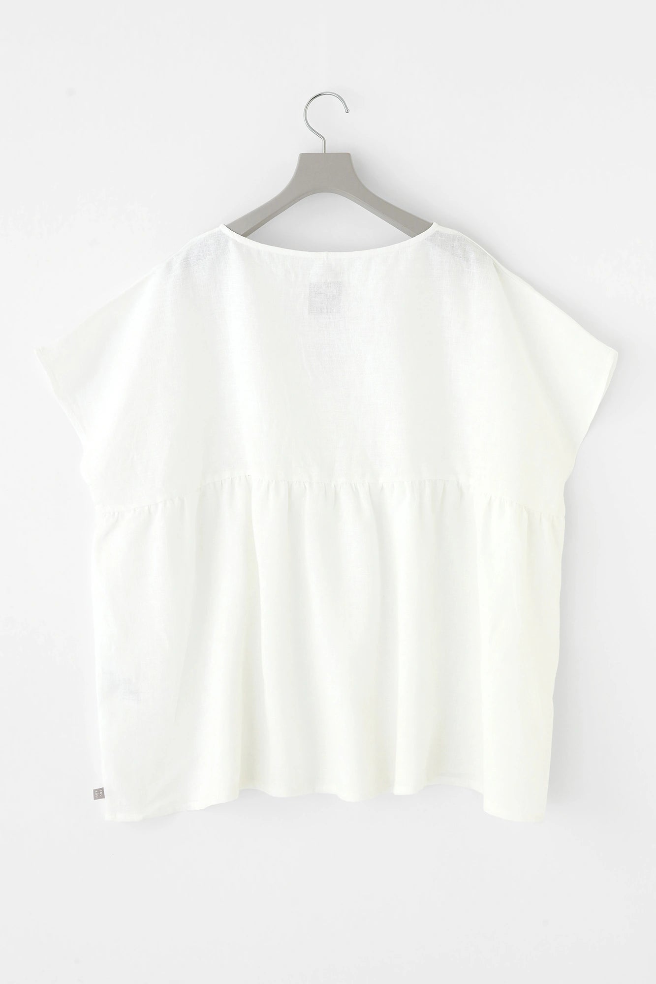 Linen Wrinkle Blouse／White