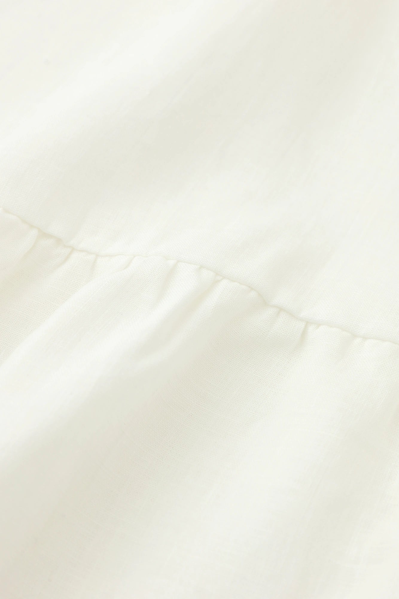 Linen Wrinkle Blouse／White
