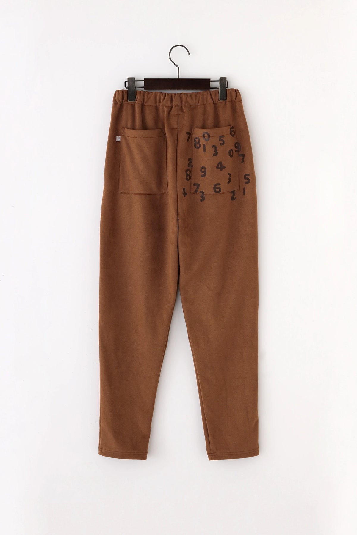 Faux NubuckJersey Easy Tapered Pants／Camel 