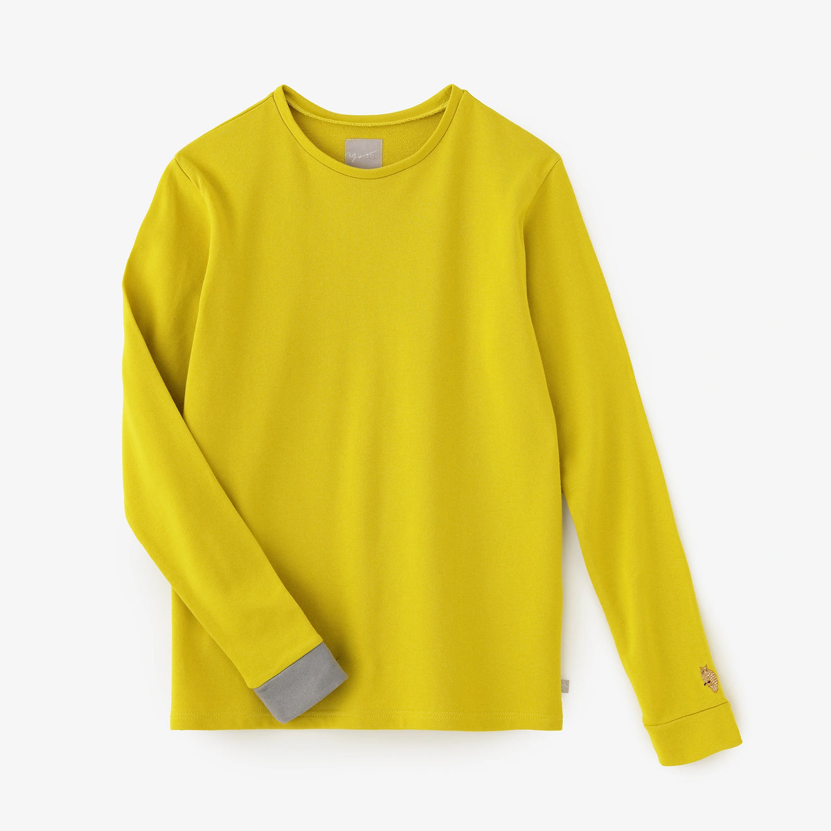 【Expédition prévue pour la fin de la 2e décade d’octobre】40 paires de T-shirts à manches longues en molleton gratté bicolores / jaune 