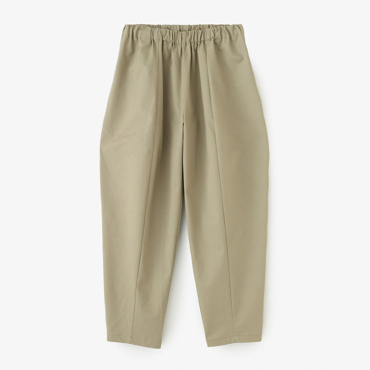 ストレッチチノクロス バレルレッグパンツ／サンドベージュ