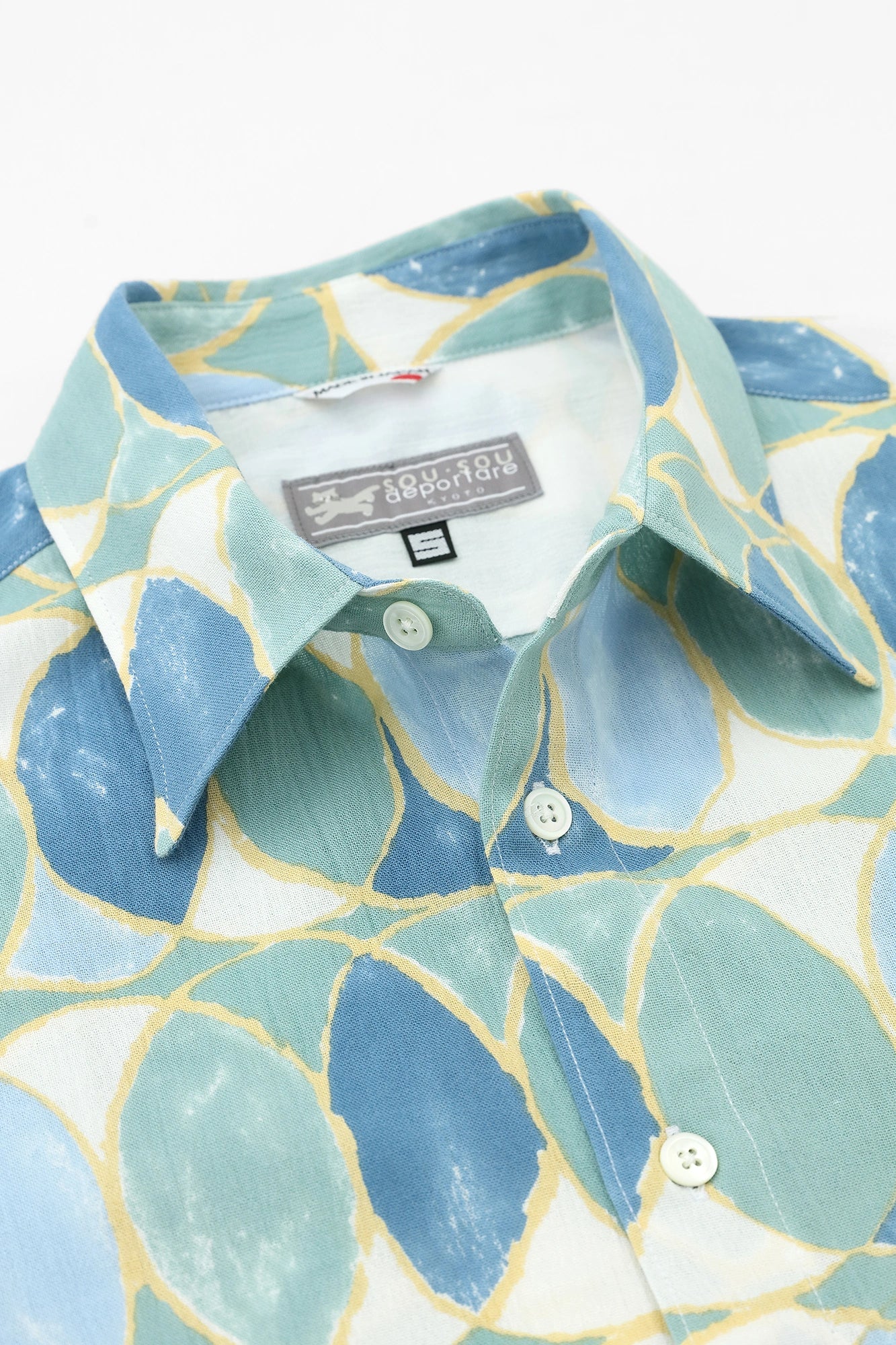 高島縮 20/20 シャツ／輪（わ）つなぎ 水影（みずかげ）