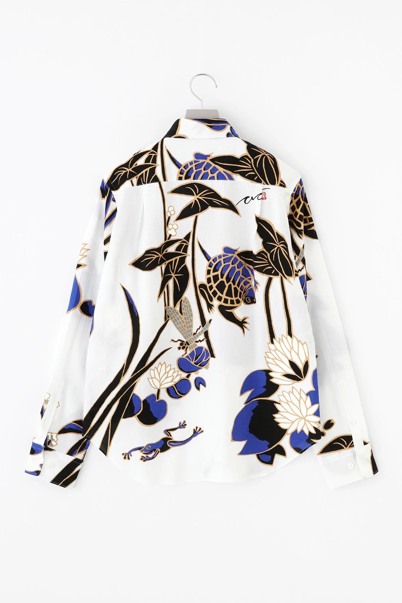 高島縮 20/20 シャツ／water land