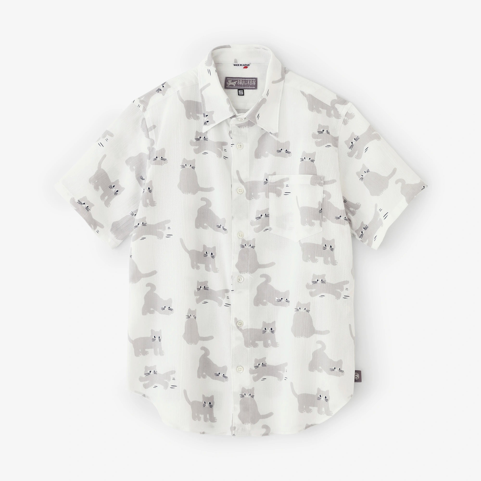 Takashima Jiji 20/20 Kurzarmshirt/Katze