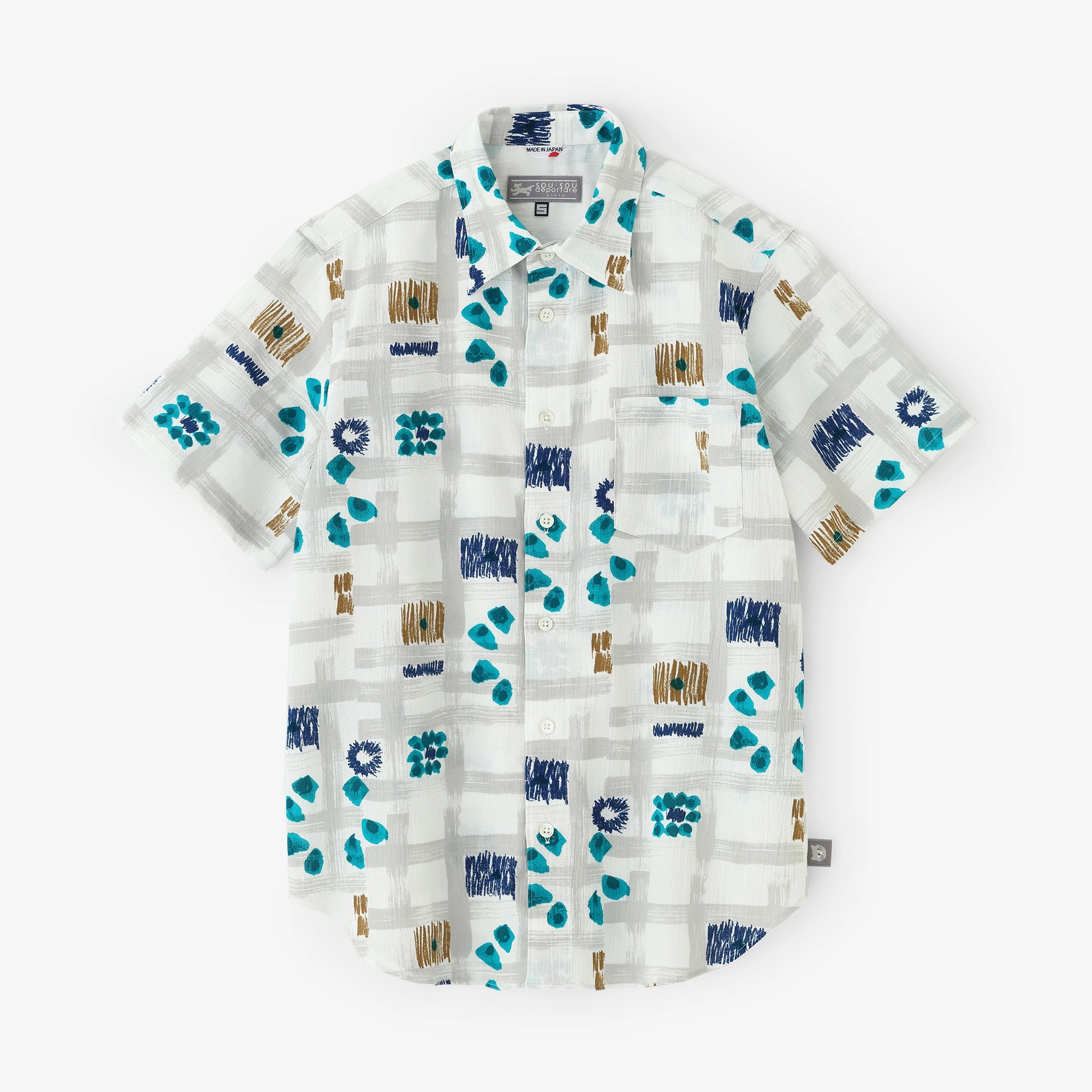 Takashima Jiji 20/20 Kurzarmshirt/Tsumugu