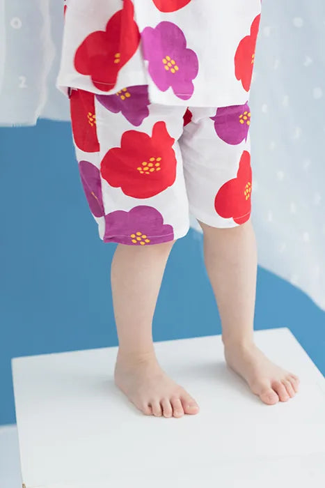 ●いせもめん こどもじんべい／はなつばき