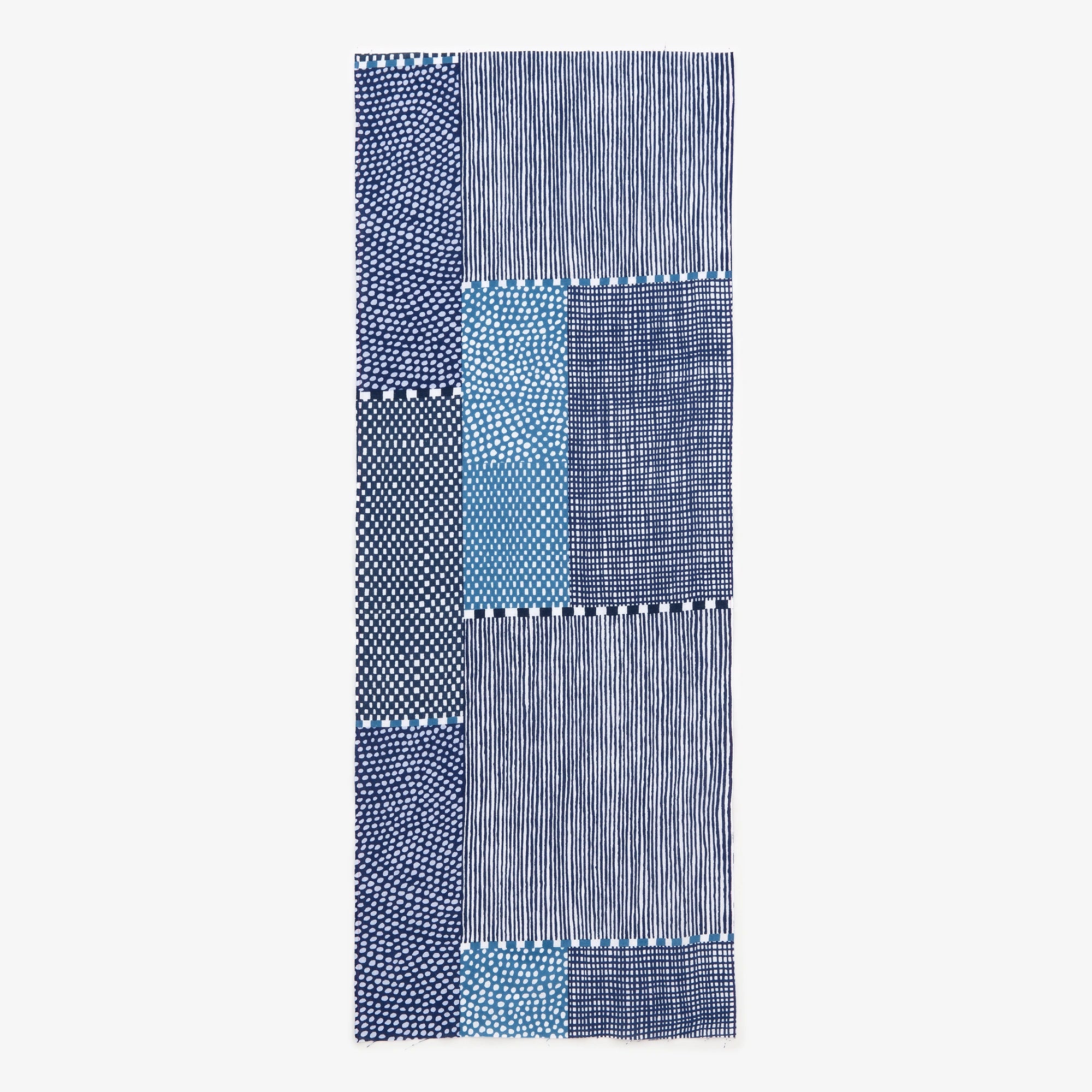 伊勢木綿 textile手ぬぐい／間がさね 青和（せいわ）