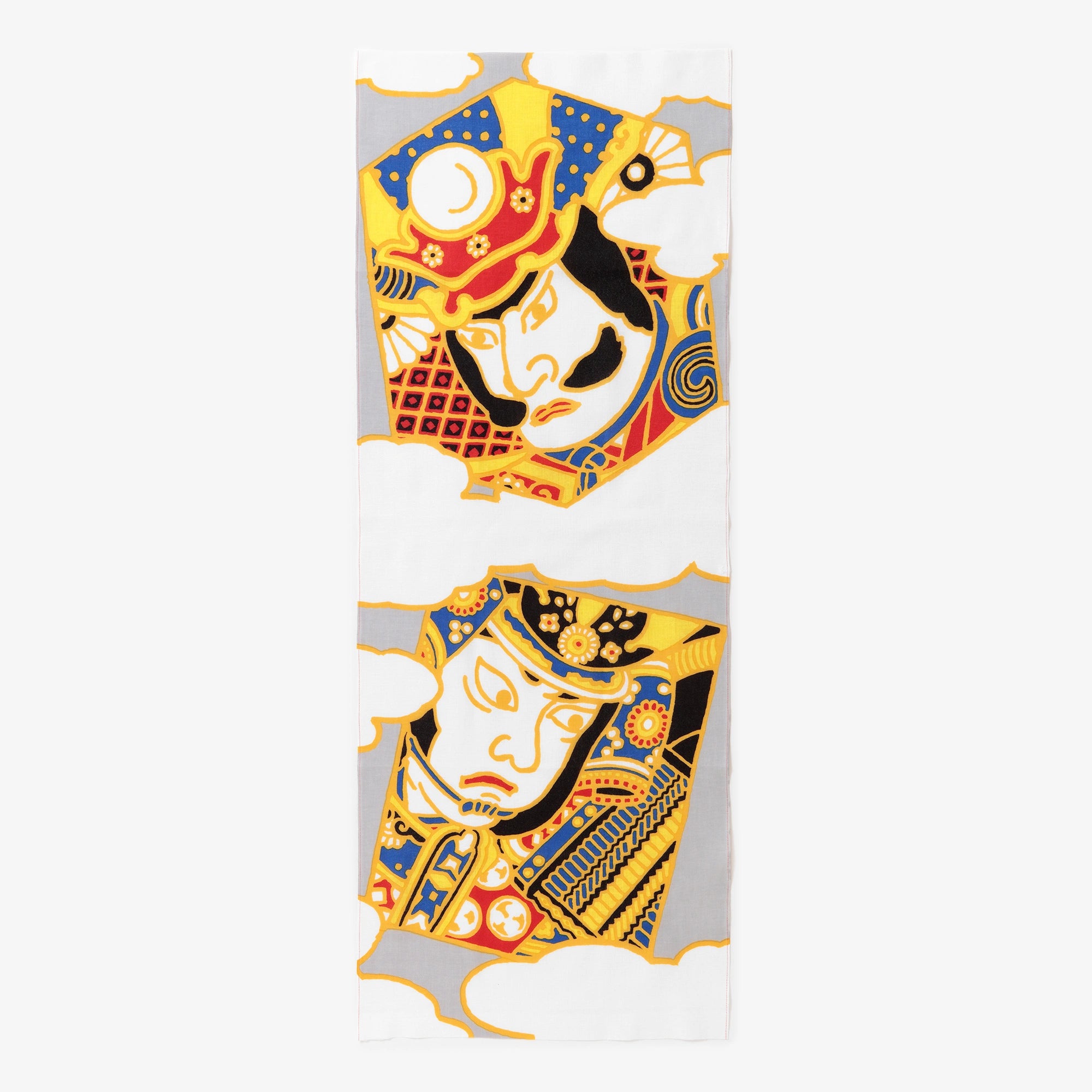 【net Limited】Isemomen Cotton Textile Handkerchief/Japanese Warrior Prints