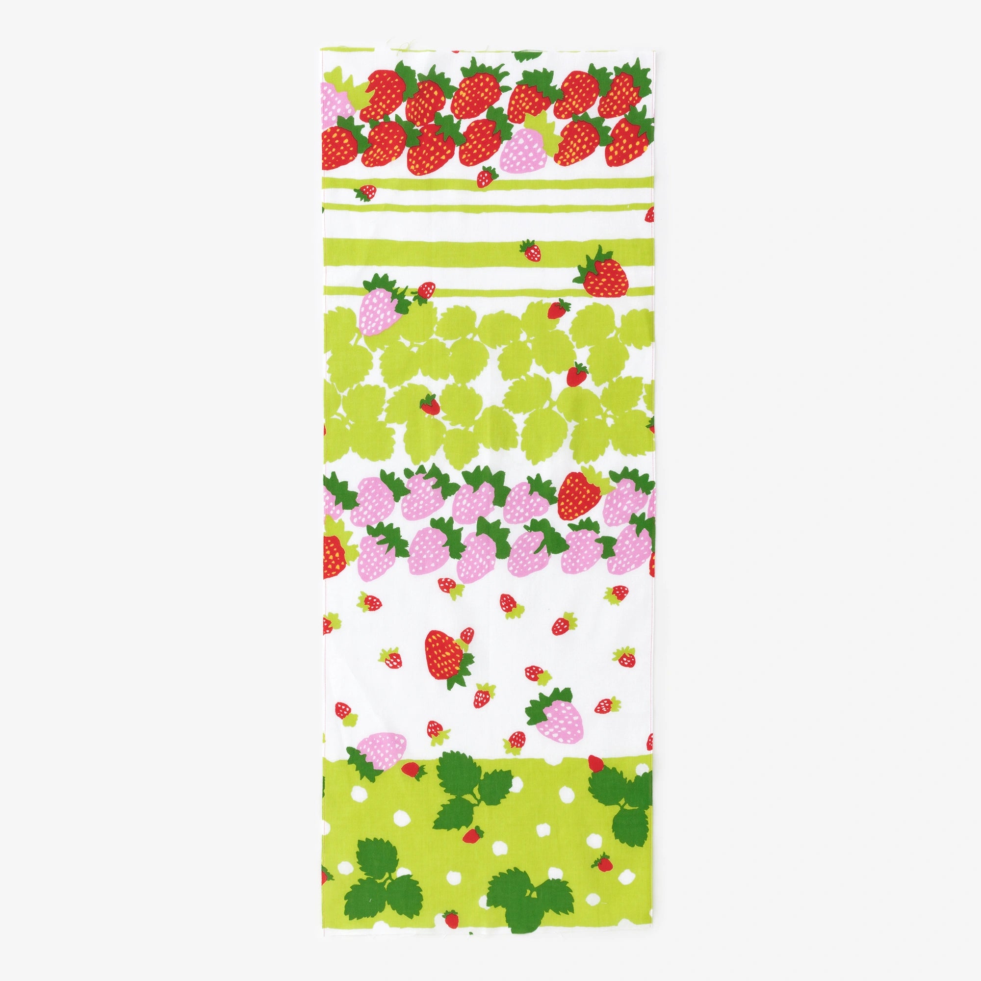 Isemomen Cotton Textile Handkerchief / Strawberry Picking