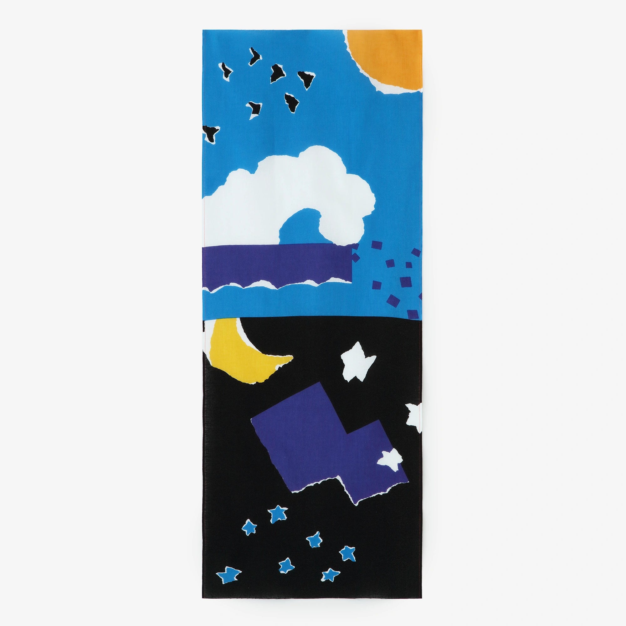 Isemomen Cotton Textile Handkerchief / Day and Night