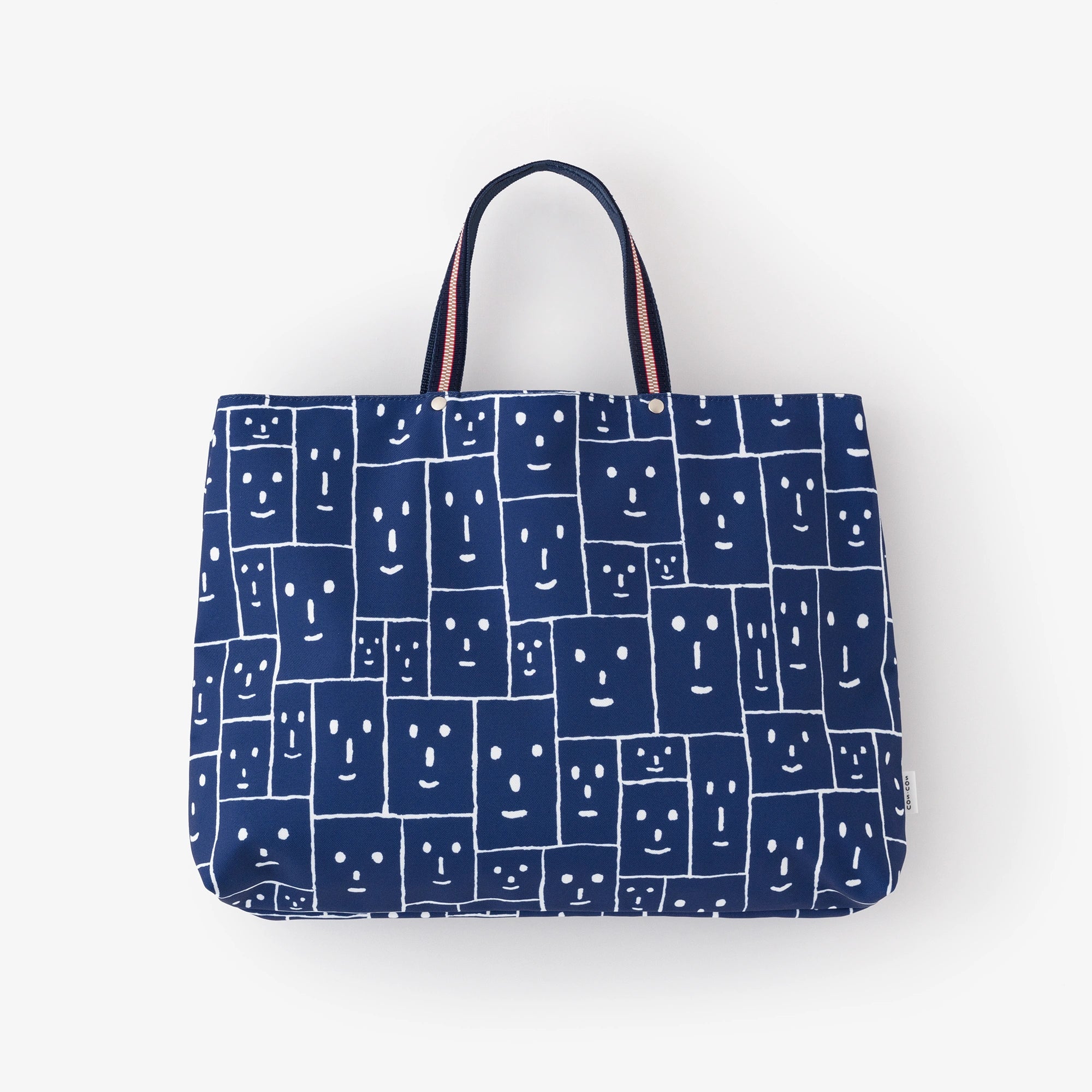 ●Tote Bag Large / Smile Faces Blue