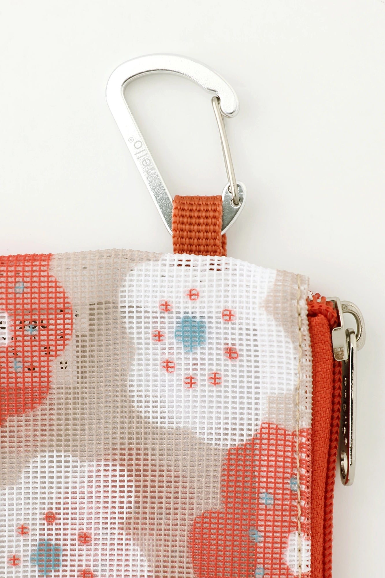 SOU・SOU×Eslite Bookstore Pochette de rangement en maille/Hohoemi Retro Rouge