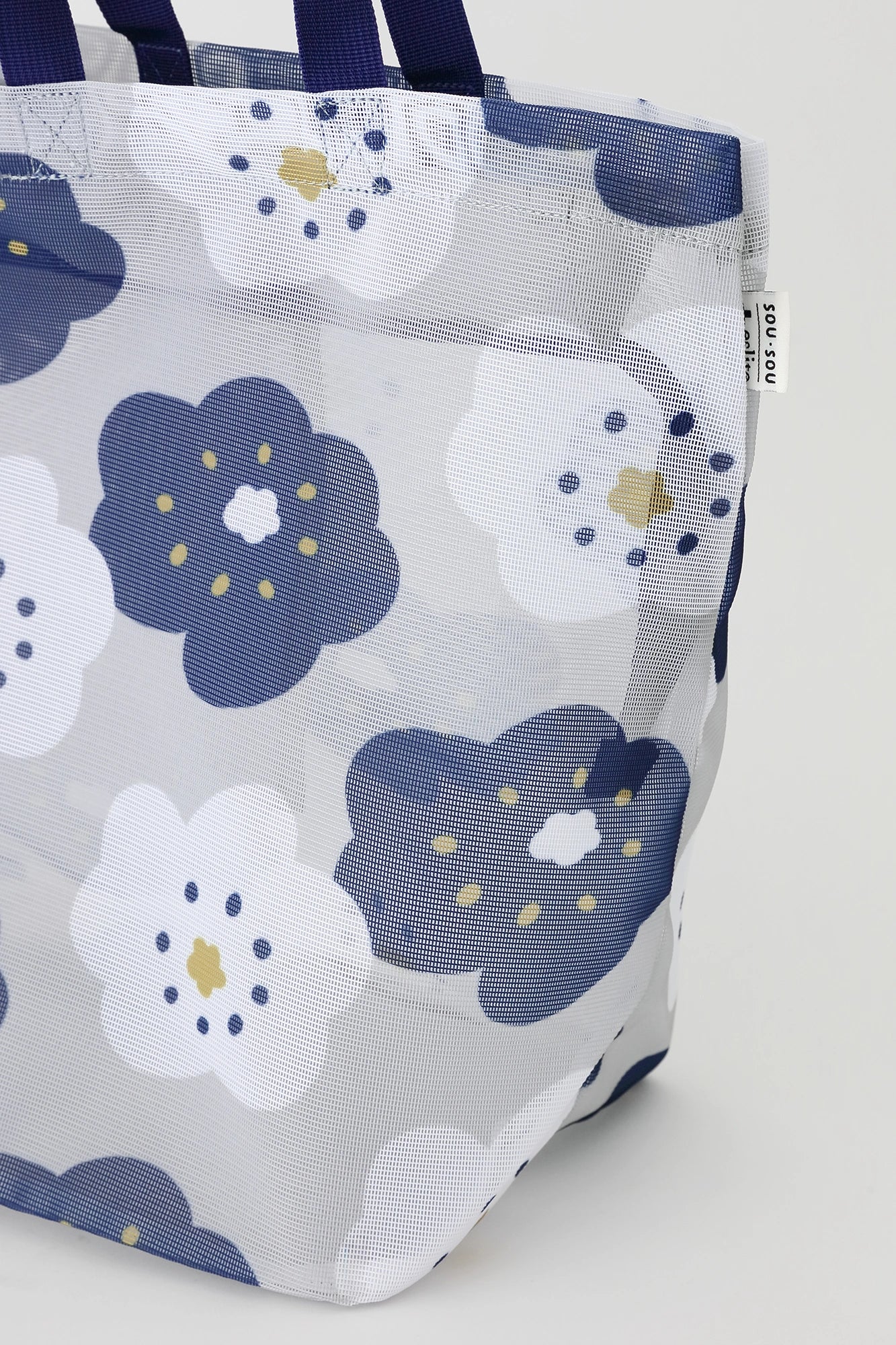 SOU・SOU×eslite librairie 2WAY sac en filet/smile SF bleu marine